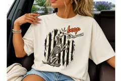 Skeleton Dog Boop Halloween PNG Tee Product Image 3