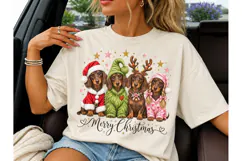 Christmas Dachshund PNG Shirt Design Product Image 3