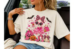 Glam Ghost Halloween PNG Shirt Design Product Image 1