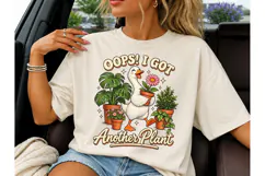 Oops I Got Another Plant PNG Goose Tee Product Image 3