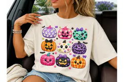 Cute Halloween Pumpkins PNG Shirt Design Product Image 3