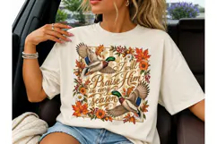 Praise Him Every Season Duck PNG Shirt Product Image 3