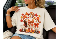 Fall Geese Trio Autumn PNG Shirt Design Product Image 3