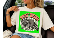 Stay Weird Raccoon PNG Shirt Design Product Image 6