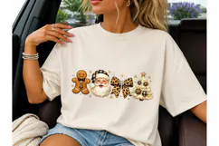 Leopard Christmas Santa PNG Shirt Design Product Image 3