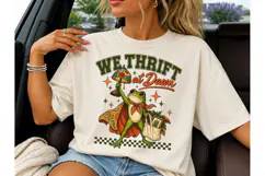 We Thrift At Dawn Frog PNG Shirt Product Image 1
