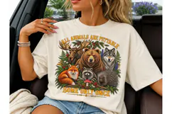 All Animals Are Pettable PNG Tee Design Product Image 1