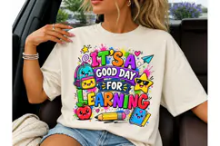 Good Day For Learning PNG Teacher Tee Product Image 1
