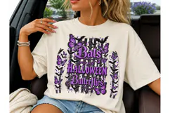 Bats Halloween Butterflies PNG Tee Product Image 1