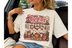 Small Town Howdy Halloween PNG Tee Product Image 3