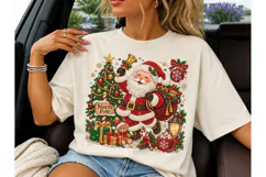 Santa North Pole Christmas PNG Shirt Product Image 3