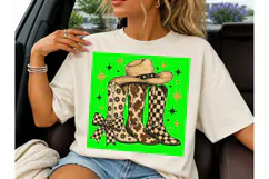 Cowboy Boots Hat Stars PNG Tee Design Product Image 6