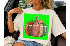 Football Pumpkin Fall PNG Sublimation Te Product Image 6