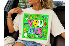 You Are Enough Teacher PNG Sublimation T Product Image 6