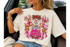 Giddy Up Jingle Horse Christmas PNG Tee Product Image 1
