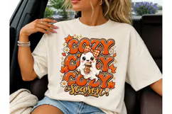 Cozy Season Ghost Fall PNG Shirt Design Product Image 1