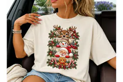 Christmas Characters Stacked PNG Tee Product Image 3