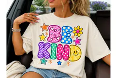 Be Kind Colorful Retro PNG Shirt Design Product Image 1