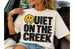 Quiet On The Creek Smiley PNG Tee Product Image 3