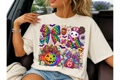 Halloween Nurse Ghost Bow PNG Tee Design Product Image 1