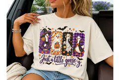 Just A Little Goosey Halloween PNG Tee Product Image 3