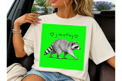 Raccoon Wildlife PNG Shirt Design Product Image 6