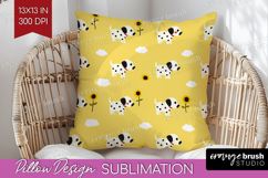Dalmatian Dog Pillow Sublimation Cute Chibi Puppy Pillow PNG Product Image 1