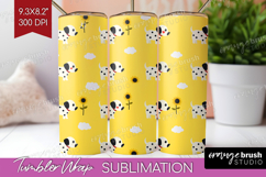 Dalmatian Dog Tumbler Wrap Cute Chibi Puppy Tumbler PNG Product Image 1