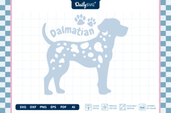 Dog Breed Silhouette Dalmatian SVG Product Image 1