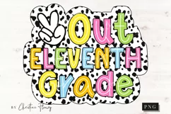 Peace Out Eleventh Grade PNG | Last Day Of School PNG Product Image 1