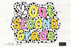 Peace Out Second Grade PNG | Last Day Of School PNG Product Image 1