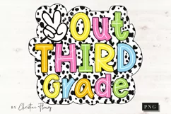 Peace Out Third Grade PNG | Last Day Of School PNG Product Image 1