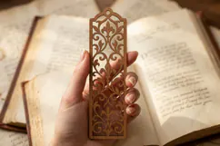 Damask Bookmark SVG Laser Cut File Product Image 1