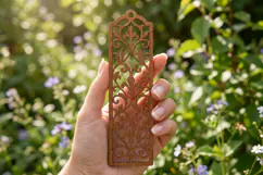 Damask Bookmark SVG Laser Cut File Product Image 2