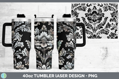 GorgeousDamask Laser 40oz Tumbler design.
