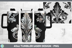 GorgeousDamask Laser 40oz Tumbler design.