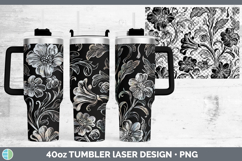 GorgeousDamask Laser 40oz Tumbler design.