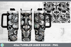 GorgeousDamask Laser 40oz Tumbler design.