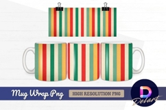 Retro vertical stripes Mug Wrap PNG Product Image 1