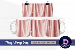 Light pink silk fabric texture Mug Wrap PNG Product Image 1