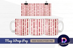 Pink watercolor rectangles seamless Mug Wrap PNG Product Image 1