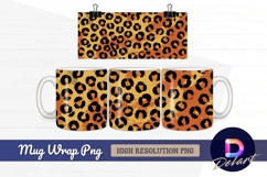 Leopard print seamless pattern mug design png Product Image 1