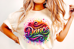 Glitter Sequin Dance PNG Sublimation, Dancer PNG, Dance Mom Product Image 1