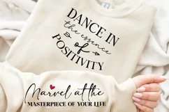 Dance In The Essence Of Positivity SVG, Sleeve SVG Design Product Image 2