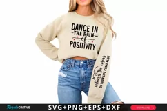 Dance In The Rain Of Sleeve SVG, Positive SVG Design Product Image 1