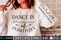 Dance In The Essence Of Positivity SVG, Sleeve SVG Design Product Image 3