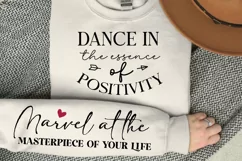 Dance In The Essence Of Positivity SVG, Sleeve SVG Design Product Image 1