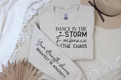 Dance In The Storm Sleeve SVG, Motivational SVG Design Product Image 2