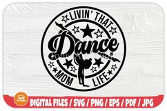 Are you a dance mom? Do you love to get your groove on? Well, then you need the Livin' Dance Mom Life SVG file! This graphic contains everything you need to show off your dancing skills and look stylish while doing it. The Proud Dance Mom SVG is perfect f
