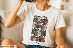 Dance Like Frosty Shine Like Rudolph SVG PNG T-shirt Design Product Image 1